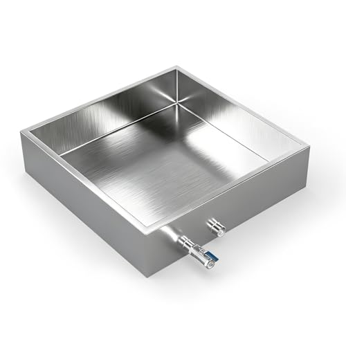 Marada Maple Syrup Evaporator Pan with Dual Interface Steam Table Pan,304 Stainless Jam Food Chafing for Home, Outdoor, Cooking (24"L x 24"W x 6"H) - size: 24x24x6 Inch (Pack of 1)