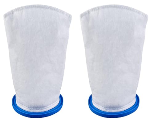 X-treme Multilayer Filter Bag,Sand & Silt Filter Bag, Compatible with Pool Blaster Max, Catfish Ultra, iVac 250, iVAC C2, Volt FX-4 and Jacuzzi JPV200 Handheld Pool Vacuums-2PACK - color: White-2pcs