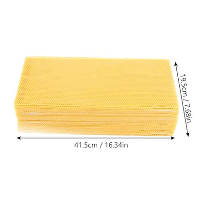 30PCS Honeycomb Bee Wax Foundation, Beehive Wax Frames Waxing Beekeeping Equipment Tool Honey Bee Hive Tool 7.7x16.3"