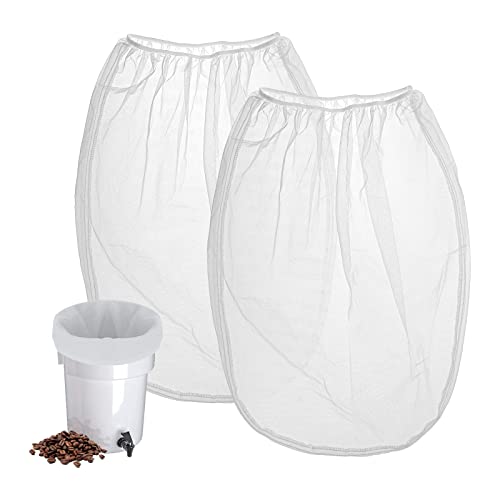 Cold Brew Coffee Filter Bag Compatible With Toddy Cold Brew System Strainer Bag for 5 Gallon Commercial Brewers, Washable & Reusable - 2 Pack