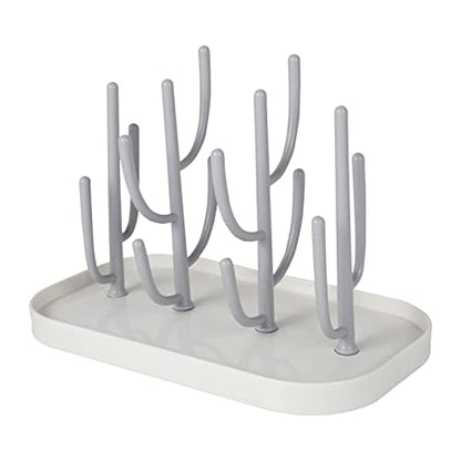 Bottle Drying Rack,Drying Rack for Kitchen Counter,Detachable Bottle Dryer Holder with Base.for Nipples,Cups,Pump Parts and Accessories(Gray) - color: Gray