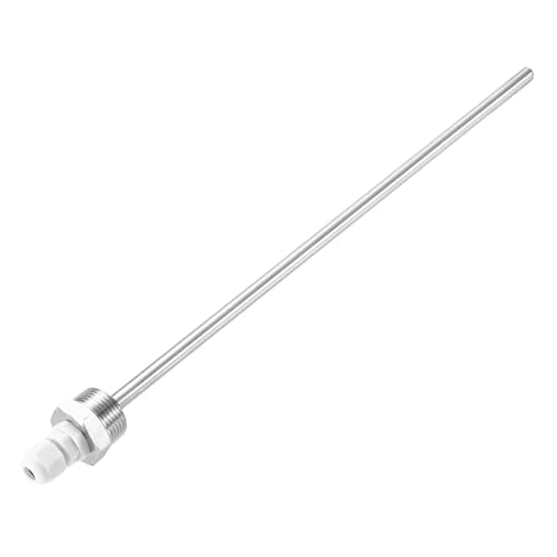 uxcell 8mm Dia G3/4 Thermowell Weldless Stainless Steel 304 with Cable Gland 300mm Length for Beer Fermenter, White - color: White, size: G3/4 x 300mm