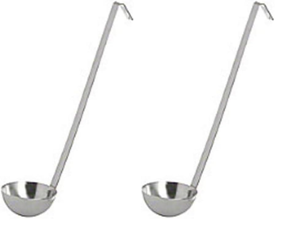 American Metalcraft L1104 Ladles, 3.25" Length x 3.25" Width, Silver (Pack of 2) - size: 4 oz. (Pack of 2)
