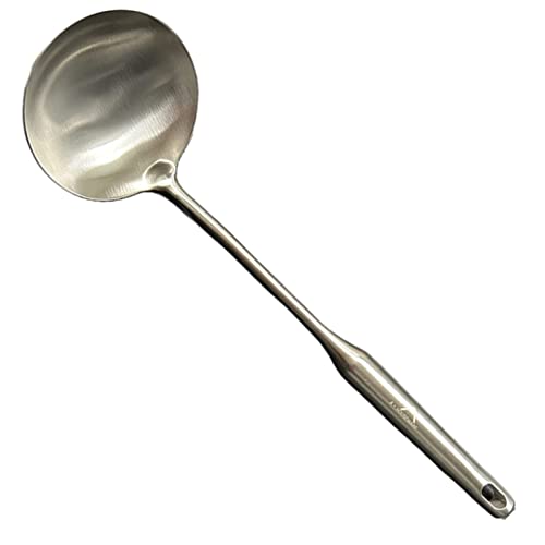 Soup Ladle Stainless Steel Scoop Spoon 304 Stainless Steel Utensils for Cooking with Anti-Scald Design kitchen tool for Soup, Stew, Chili and Gravy Silver 13.58 Inches - size: W3.7"x L13.58", style: 304 Soup Scoop Ladle