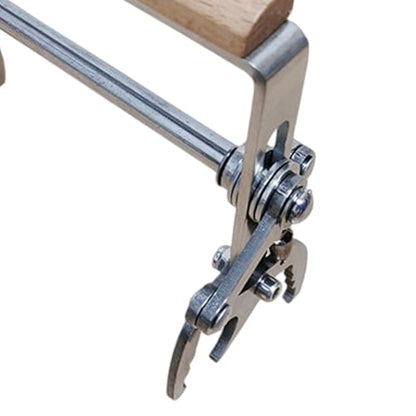 Bee Hive Frame Grip, Ergonomic Lifting Tool, Stainless Steel Anti Slip Handle, Wooden Grip Honey Extractor, Beekeeping Frame Lifter Tool, Hive Accessory for Easy Removal Honey Harvesting Beekeepers