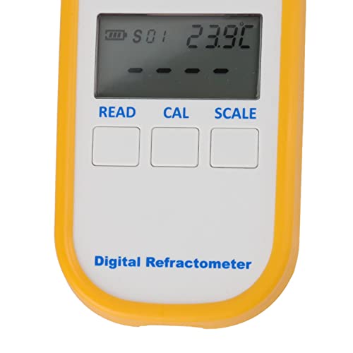 Pssopp 0‑80% Alcohol Tester, Digital Smart Brix Refractometer Home Making Wine and Brewing Beer Display for Easy Reading