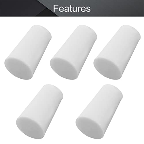 Othmro 10Pcs Drilled Rubber Stopper with Airlock, White Drilled Bungs Stopper with 0.71" Hole for Fermentation Use, Homebrewing Beer Kombucha Airlock Stopper