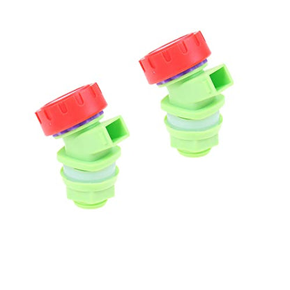 2 Pack 5 Gallon Bucket Spigot Rain Barrel Spigot Leak-Proof Bulkhead Fitting Large Flow Water Tank Faucet for 6.5 Gallon Fermentation Bucket Beer Wine Brew Buckets Rain Water Collection System