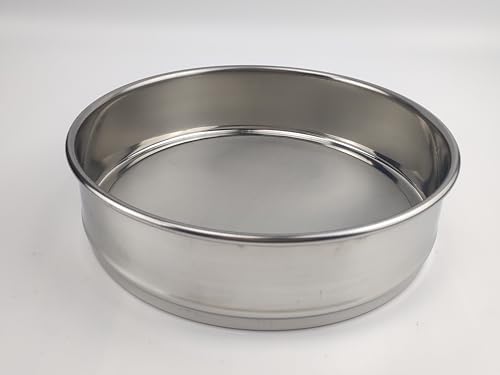 300 Mesh Lab Sieves 12" Diameter 304 Stainless Steel Wire Cloth Test Sieve for Industrial Laboratory Home - size: 300 mesh