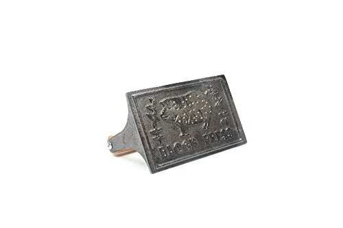 Outset Bacon Press, 6.75 Inches, Metallic - style: Bacon Grill Press