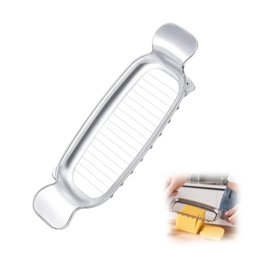 Butter Slicer Cutter & Cheese Cutter–Multi-Use Kitchen Tool for Evenly Slicing Butter Blocks, Cheeses, Eggs & Soft Fruits–Non-Stick，Compact & Portable for Home, BBQ, Camping（1 PACK) - color: 1 PACK
