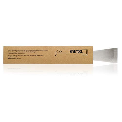 KINGLAKE Steel Hive Tool The Best Paint Scraping Tool Bee Hive Frame Lifter and Scraper for Beekeepers 9 Inch