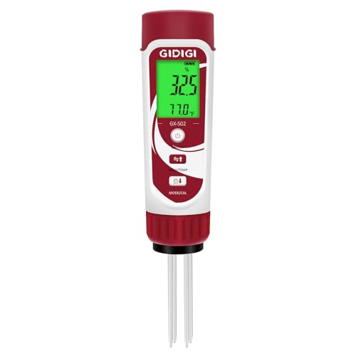 Moisture Meter for Plants, 3 in 1 Digital Soil Moisture Meter，Soil Moisture Meter and Soil EC Meter for Farms, Gardens, Orchards, Home Planting, Indoor Plants, Composting and Other Scenarios | digital - color: Green