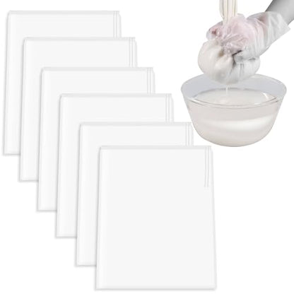 6 Pcs Nut Milk Bag 12 x 8 Inch Nut Bag Strainer Reusable Fine Juice Strainer Bag 200 Mesh Fine Mesh Bag Nylon Cheese Cloth Bags for Straining Yogurt Juice Coffee Beer Jelly Cheese