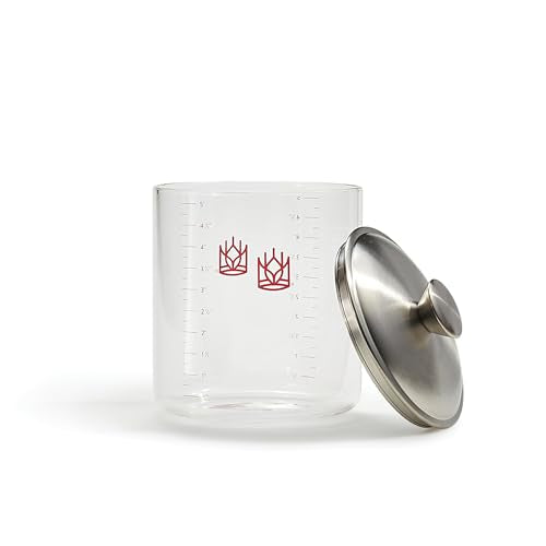King Arthur Baking Company Glass Sourdough Crock with Lid, 1.5-Quart Capacity - size: 1.5-Quart Capacity, Glass