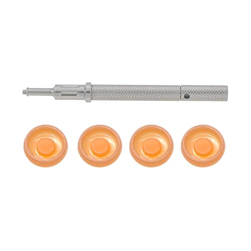 Implants Replacement locater Overdenture Male Processing Caps Inserts and Retention Cap Insertion Extraction Removal 3-IN-1Core Tool kit (Locator-Silver Tool+4pcs 2.4lbs Caps Inserts Kit) - color: Locator-Silver Tool+4pcs 2.4lbs Caps Inserts Kit