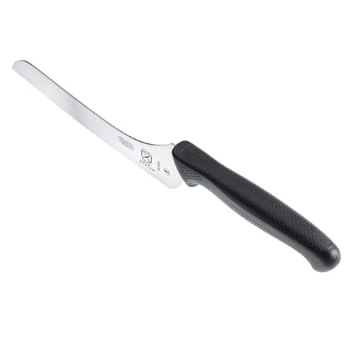 Mercer Culinary Millennia Black Handle Offset Bread Knife, 7-Inch - style: Offset Bread Knife 7-Inch