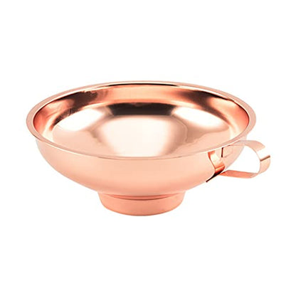 Stainless Steel Wide Mouth Rose Gold Jar Canning Funnel With Handle Kitchen Tool Jar Funnel Wide Mouth, large - color: large