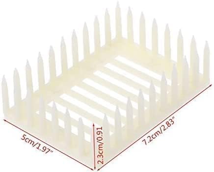 White Queen Marker Cage Clip Bee Plastic Catcher Beekeeper Beekeeping Tools Equipment Plastic Beekeeping Supplies Farm and Ranch Beekeeping for Beginners