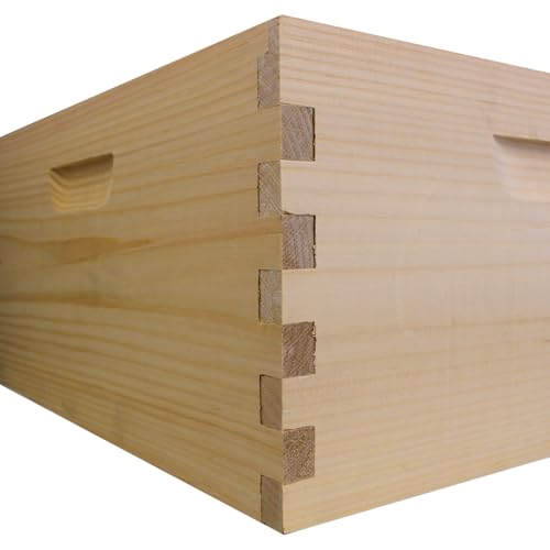 10 Frame Deep Brood Box (No Frames) | Amish Made in USA | High-Quality Wood Construction | Durable and Long-Lasting | Perfect for Beekeeping Enthusiasts