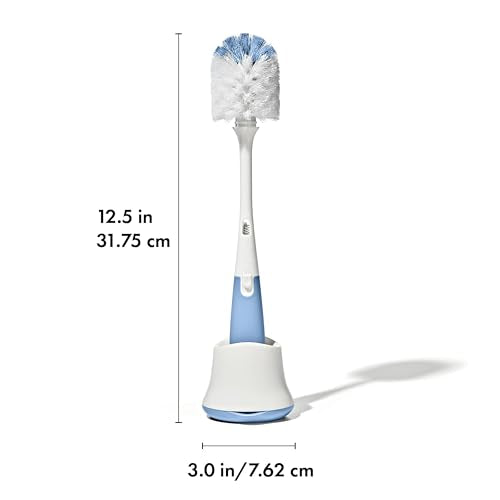 OXO Tot Bottle Brush with Stand, Baby Bottle Brush - Dusk