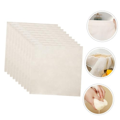 10pcs Cheesecloth Reusable for Cooking Straining Cheese Making Yogurt Butter Food Grade Quality