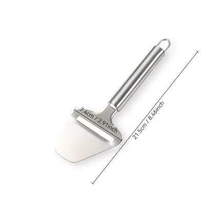 Stainless Steel Cheese Slicer for Block Cheese - Cheese Cutter & Handheld Shaver - Heavy Duty Slicer for Cheddar, Gouda, Soft and Hard Cheeses