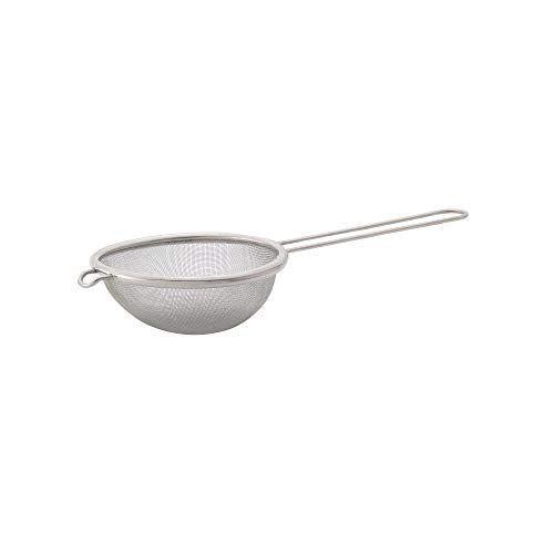 HIC Kitchen Fine Mesh Strainer With Helper Handle, 18/8 Stainless Steel, 3.75-Inch, For Sifting, Straining, And Draining Fruits, Vegetables, And Sauces - size: Mesh, 3.75-Inch