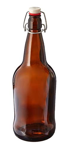 Strange Brew 5 X 32 oz. Amber EZ Cap Kombucha Bottle