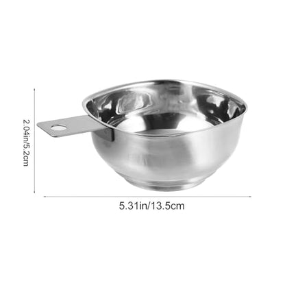 OSALADI Wide Mouth Funnel Stainless Steel Kitchen Gadget with Handle for Sugar Flour Rice Jam and Oil Transfer 5.31 X 3.93 X 2.04 in Home Kitchen Restaurant