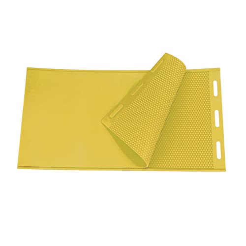 2pcs Sheets Natural Beeswax Candle Making Bee Wax Honeycomb Beekeeping Nest Box Foundation Raising Tools - Highly Recommended by Bee Farmers, Perfect for DIY - Yellow - color: Yellow