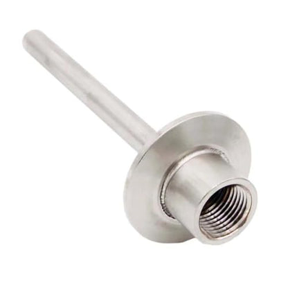 1.5"TC Thermowell 1/2" FNPT 4" Probe Stainless Steel Homebrew Kettle Conical Fermenter Thermowell