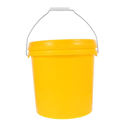 OUNONA Food-Grade Fermenting Bucket Lid Large Capacity Container for Wine and Beer Fermentation Portable Plastic Storage Pail for Fermented Beverages
