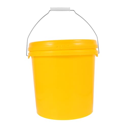 OUNONA Food-Grade Fermenting Bucket Lid Large Capacity Container for Wine and Beer Fermentation Portable Plastic Storage Pail for Fermented Beverages