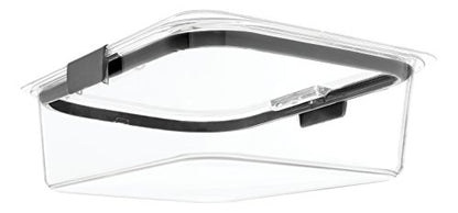 Rubbermaid Brilliance Food Storage Container, Large, 9.6 Cup | Clear | Pack of 2 - size: 9.6 Cup
