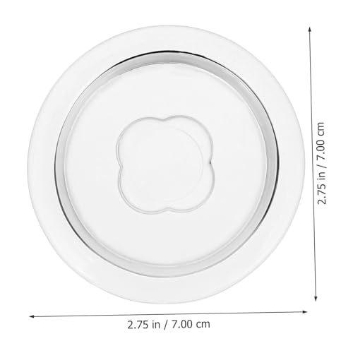 PRETYZOOM Wide Mouth Mason Jar Fermentation Glass Weight Lid for Pickle Can Lids Practical Fermenting Cover for Sauerkraut Kimchi Canning Easy Grip Glass Weight for Home Fermenting Jars