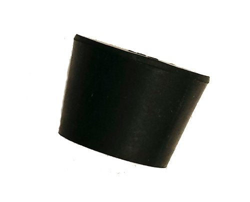 Herco Solid Black Rubber Stopper (Size 11)
