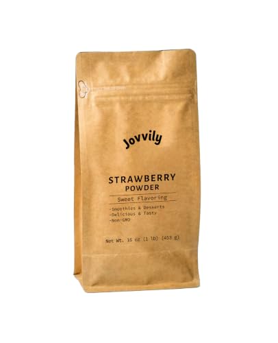 Jovvily Strawberry Powder - 1lb - Smoothies - Shakes - size: 16 Ounce (Pack of 1)