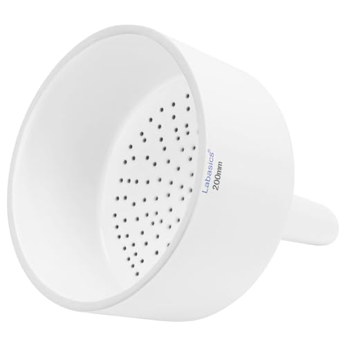 Labasics Porcelain Buchner Funnel 200 mm, Porcelain Buchner Filter Funnel OD 20 cm ID 18.5 cm for Laboratory - size: 200 mm