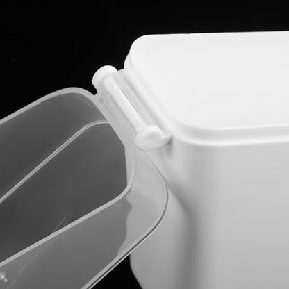 Sealed Cheese Storage Box with Clamshell Lid for Fridge Transparent Food-grade Cheese Container for Freshness Preservation and Kitchen Organization Portable Dairy Storage Box White