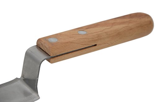 11" Stainless Steel Honey Uncapping Knife Z-Shape Honey Scraper Hive Beekeeping Beekeeper Equipment with Wood Handle