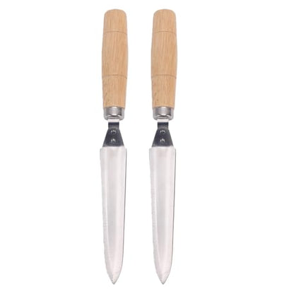 Yosoo Beehive Honey Scraper Honey Harvesting Tool Uncapping Knife Stainless Steel and Beech Wood Angled for Precise Effortless Extraction with Ultra Thin Profile for