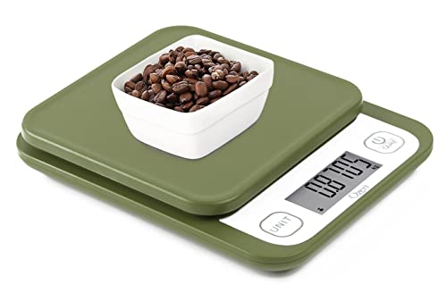 Ozeri Garden and Kitchen Scale II, with 0.1 g (0.005 oz) 420® Variable Graduation Technology® - color: Calla Green