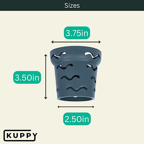 Kuppy Silicone Water Bottle Drying Rack - Fast-Dry Bottle Dryer for 20-64oz Cups - Reusable Food Storage Bag Drying Rack - Compatible with Stanley, Owala, Stasher (Green, 4-Pack) - color: Green
