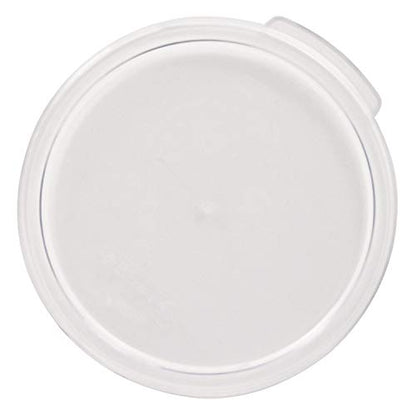 Tiger Chef 22 Quart Commercial Grade Clear Food Storage Round Polycarbonate Containers With Clear Lids - size: 22 Quart