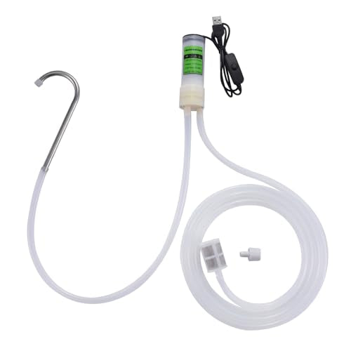 Portable USB Electric Auto siphon Self Priming Pump for Bottling Home brew Wine,Beer and Kombucha, DC 5V Food Grade Water Transfer Pump With 6.5FT hose, 2L/Min No Mess Leak,Low Noise