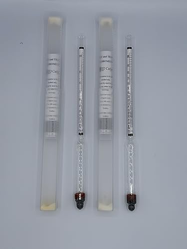 2-Pack Liquor & Beer Hydrometer Set – Accurate Alcohol Testing Kit for Spirits, Wine, Distilling & Home Brewing – Essential Proof and ABV Measurement Tool - style: Liquor Hydrometer 2 for 1