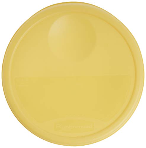 Rubbermaid Commercial Lid, for Round Food Storage Container, Yellow, Fits 12-22 Qt. Containers - color: Clear, size: Large Lid