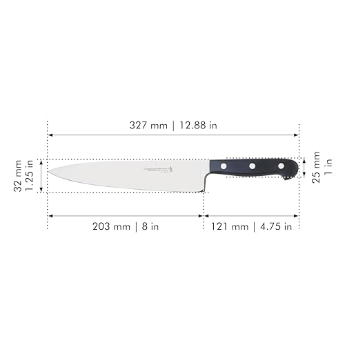 Henckels Classic 8-Inch Chef Knife, Razor-Sharp, German Engineered | Fully Forged Construction Provides Balance with Traditional Triple-Rivet Handles Enables Comfortable Easy Cutting. - style: 8-inch Chef's Knife