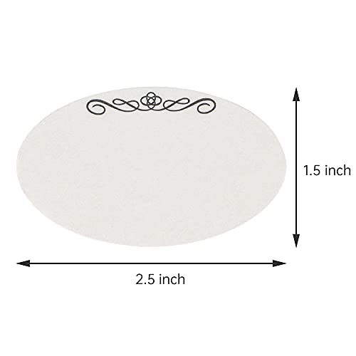 L LIKED 120 Stickers Dissolvable Food Labels for Containers 1 1/2" x 2 1/2" Canning Labels for Jars (Roll of 120) (1 Rolls) - size: 1 Roll - 120 Labels